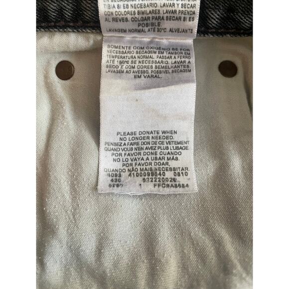 Vintage Levi's 514 Slim Straight Grey Jeans Black Label 38x32 - Picture 9 of 10